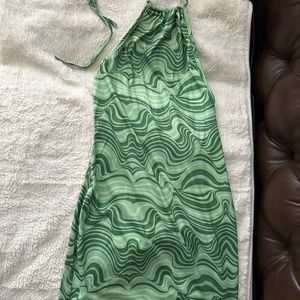 Shein marble green mini dress